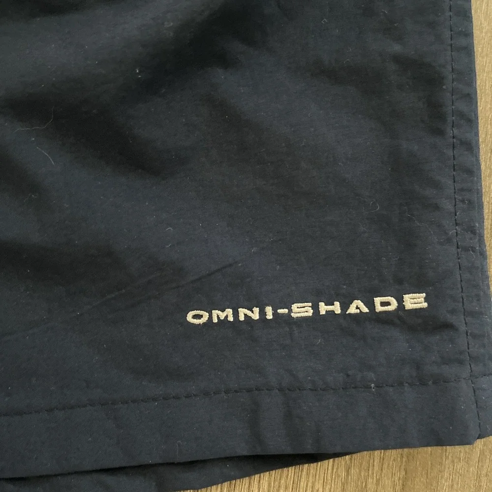 Columbia Omni Shade UPF 50 Swim Trunks Mens 2XL Navy Blue Pockets Lined NWT
